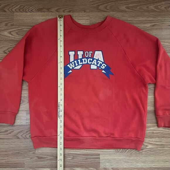 Vintage University of Arizona Wildcats Red Crewneck Sweatshirt Unisex S/M NCAA - Picture 3 of 5